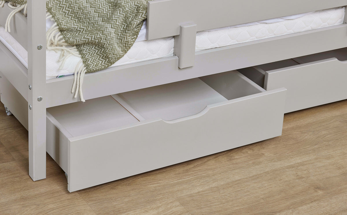 Hoppekids, ECO Comfort, Talosänky 70x160, Dove Grey