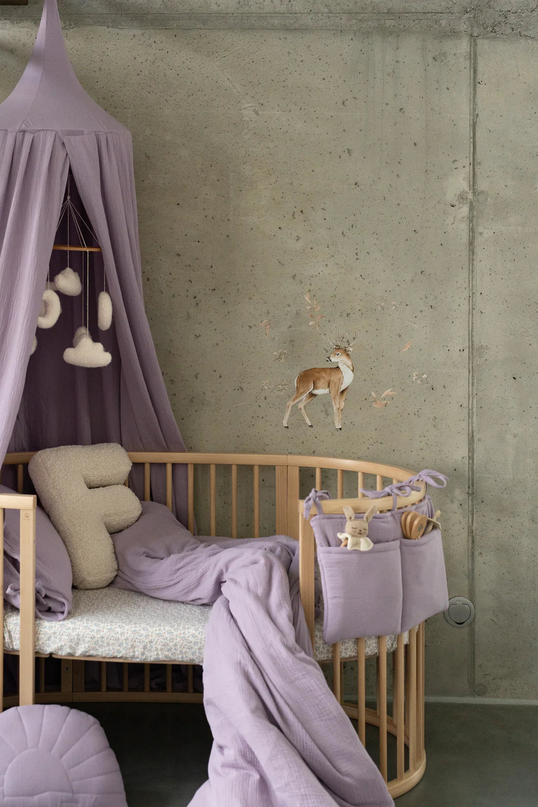 Matuu Canopy Bed, Lavender Bliss