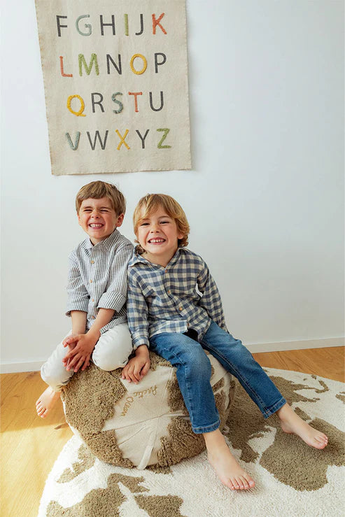 Rugcycled, Pouf, World Map