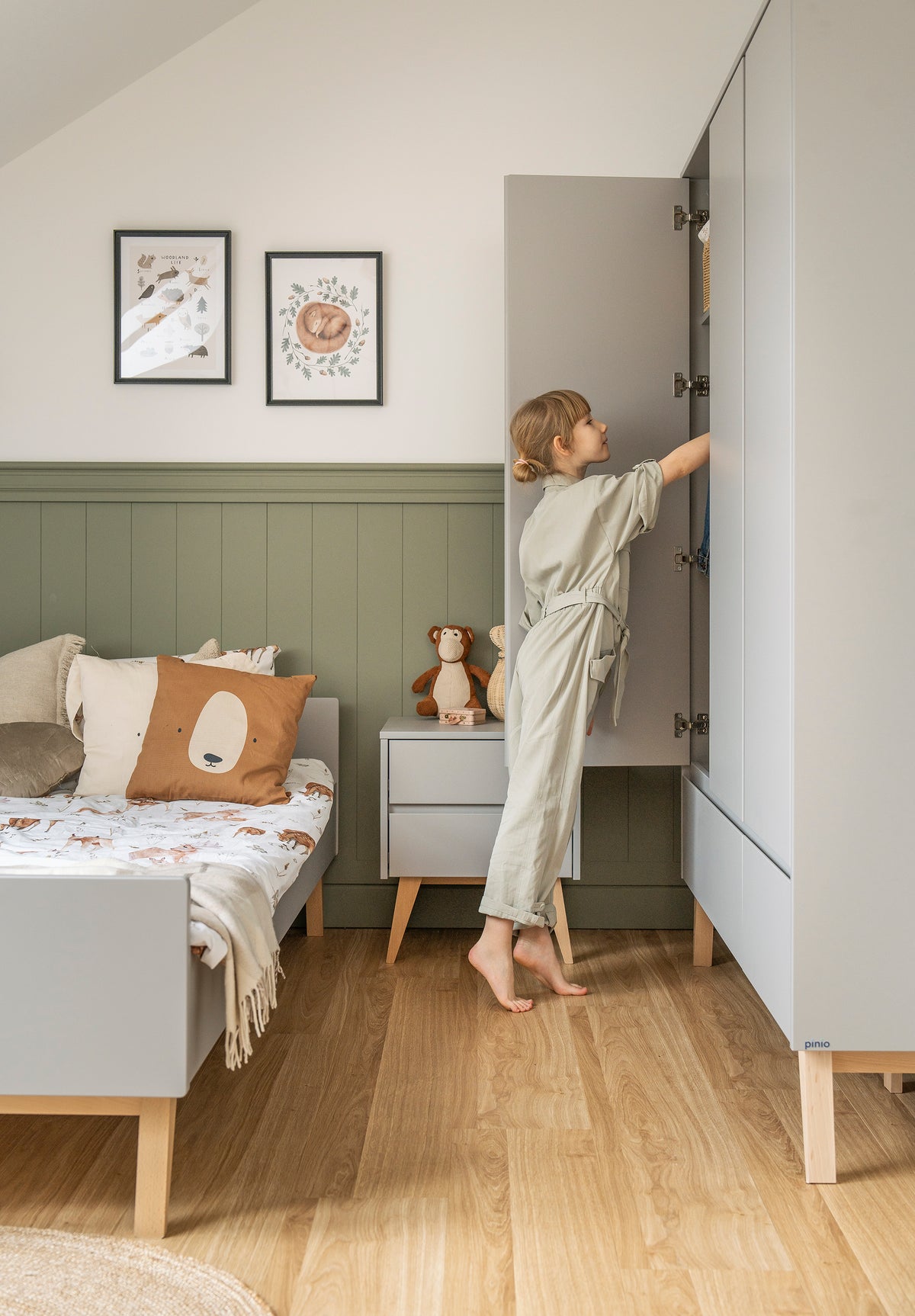 Pinio, Swing Vaatekaappi 3 ovea, Grey