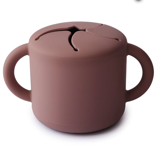 Mushie, Silicone Snack Cup, Woodchuck