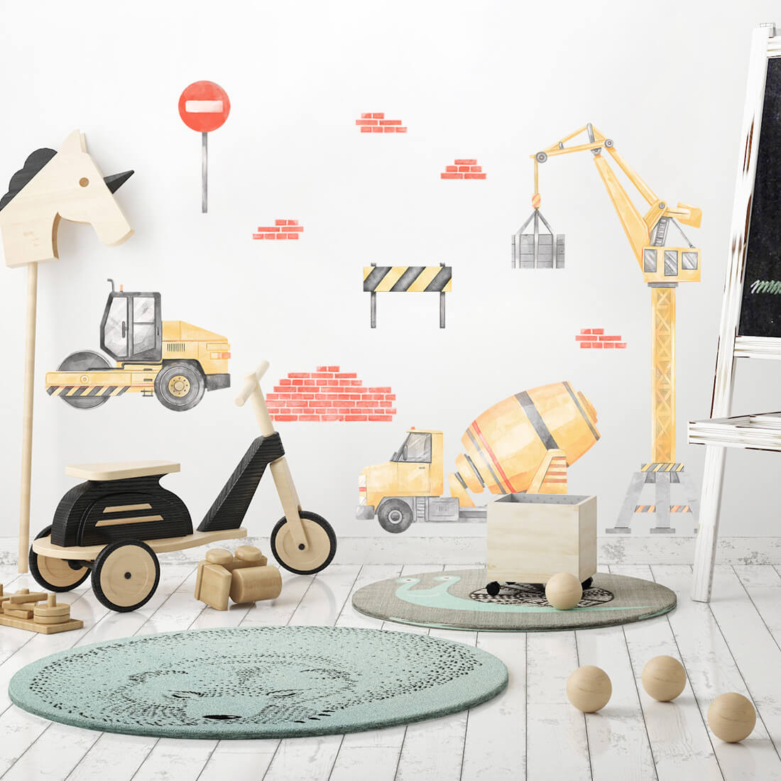 Pastel Love, Wall Sticker Set, Farm Animals 1