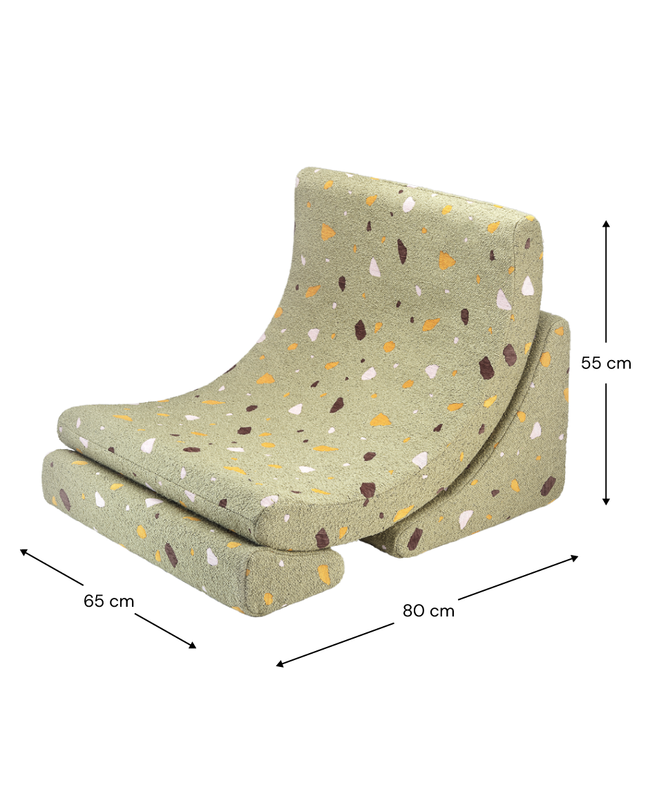 Wigiwama, Moon Chair Terrazzo, 3 färger
