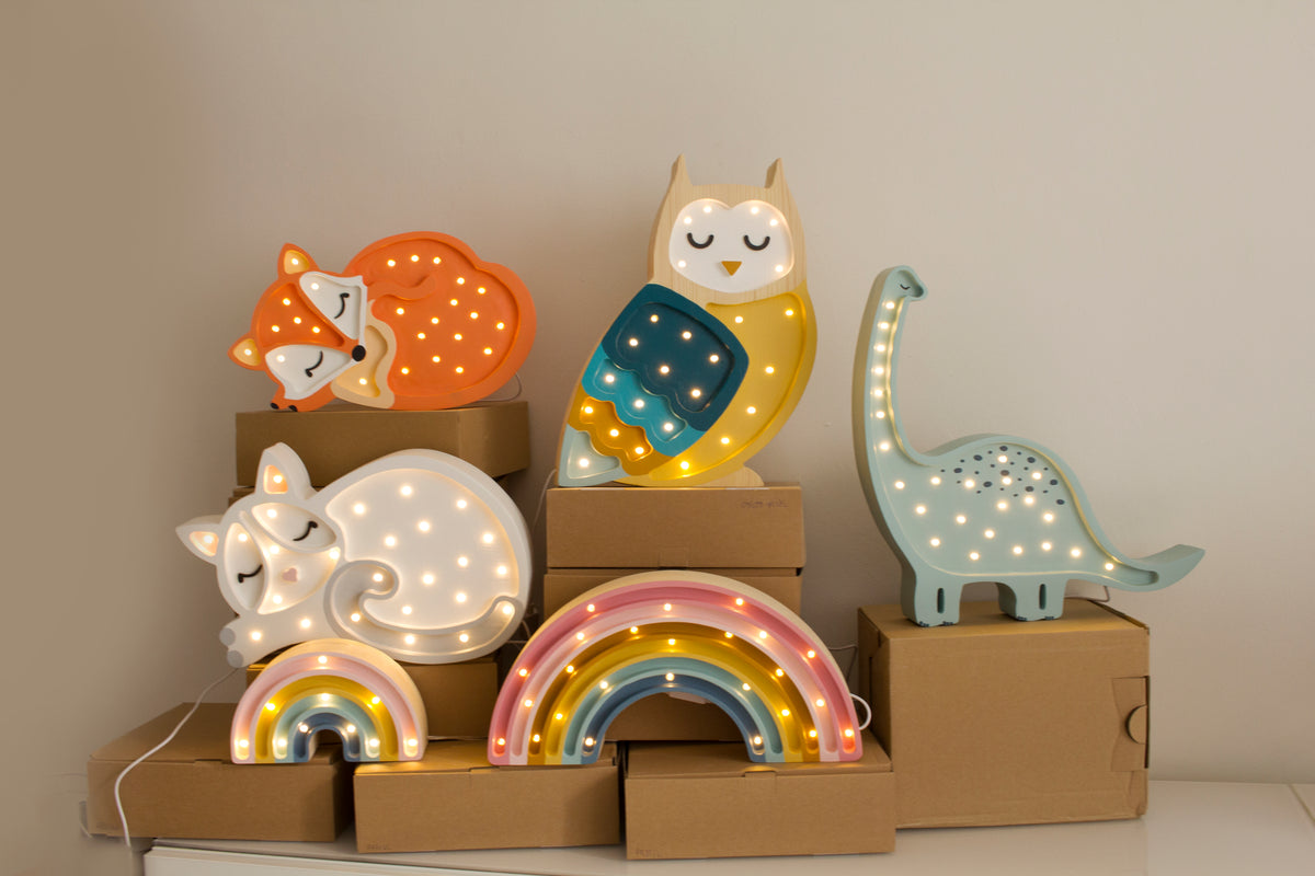 Little Lights Night Light, Fox Wild Orange