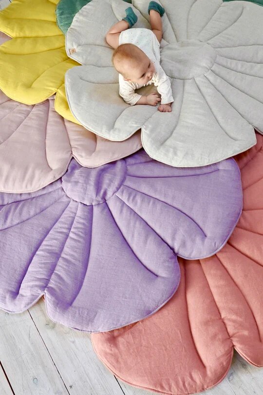 Moi Mili Leikkimatto, Linen Bloom "Powder Rose"