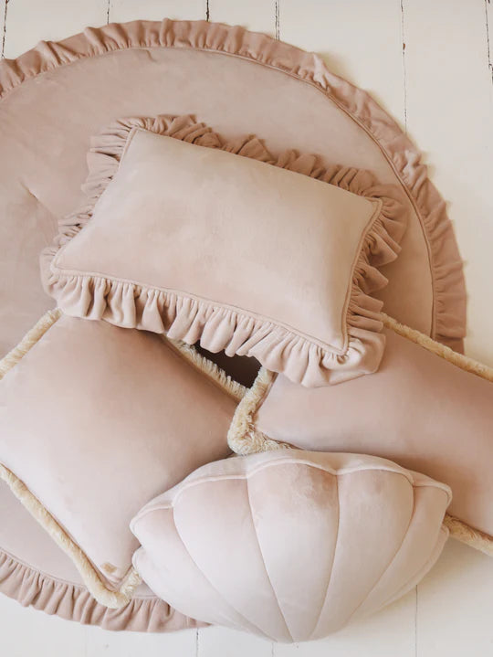 Moi Mili Leikkimatto, Velvet With Frill "Latte"