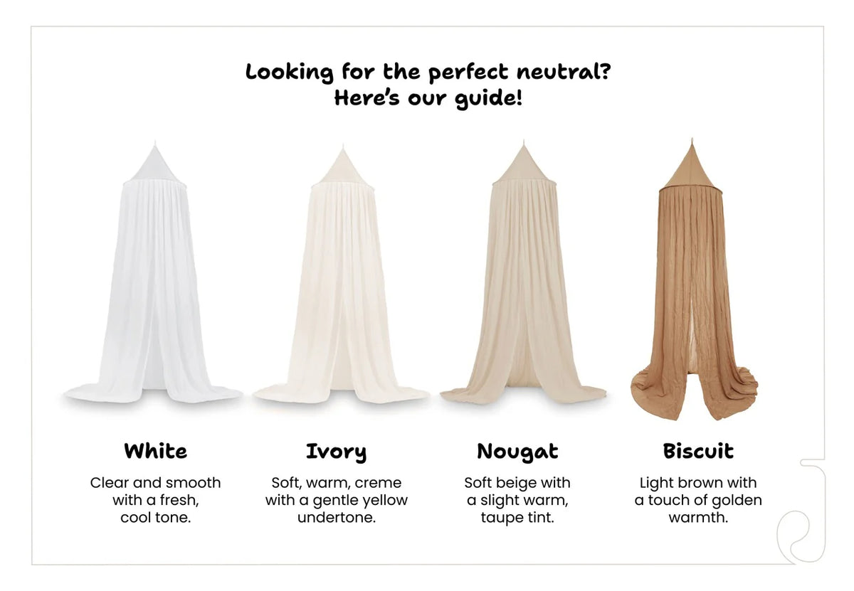 Jollein, Bed Canopy Ruffle Ivory