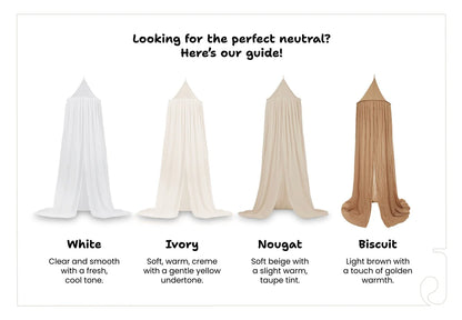 Jollein, Bed Canopy Ruffle Ivory