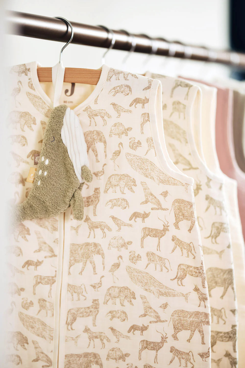 Jollein, Musliini Unipussi 70cm, Animal Nougat