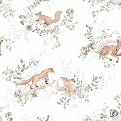 Matuu, Tapetti, Woodland Whisper White