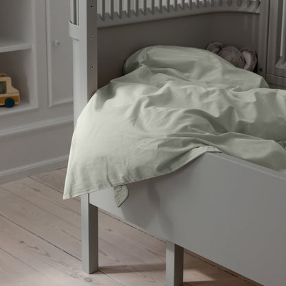 Zebra, Percale Duvet Cover Set 100x140 cm, Mist Green