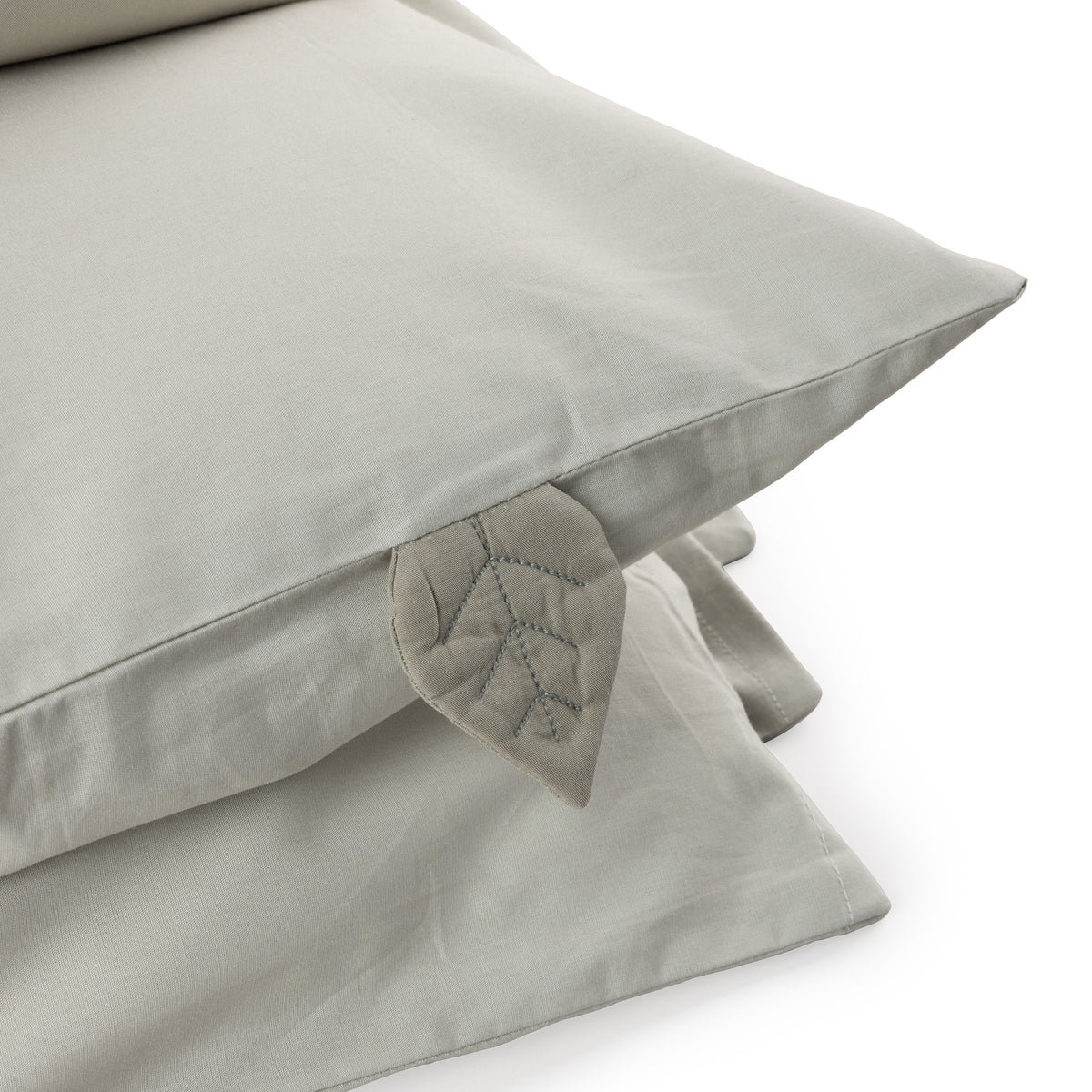 Zebra, Percale Duvet Cover Set 100x140 cm, Mist Green