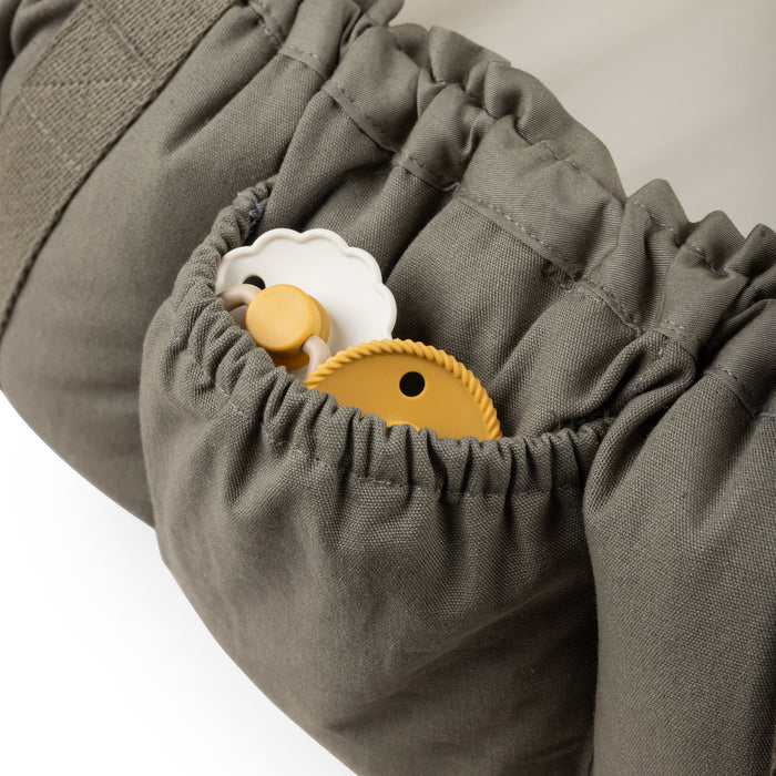 Sebra, Kannettava Unipesä, 3-in-1 Baby Nest, Dark Olive
