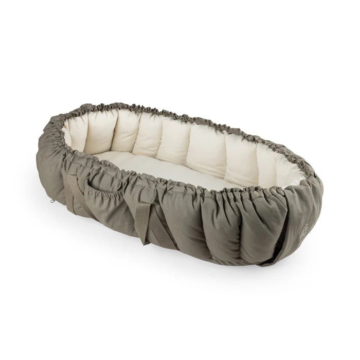 Sebra, Kannettava Unipesä, 3-in-1 Baby Nest, Dark Olive