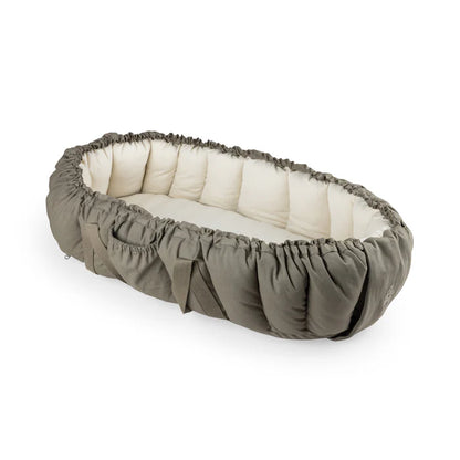Sebra, Kannettava Unipesä, 3-in-1 Baby Nest, Dark Olive