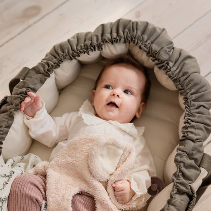 Sebra, Kannettava Unipesä, 3-in-1 Baby Nest, Dark Olive