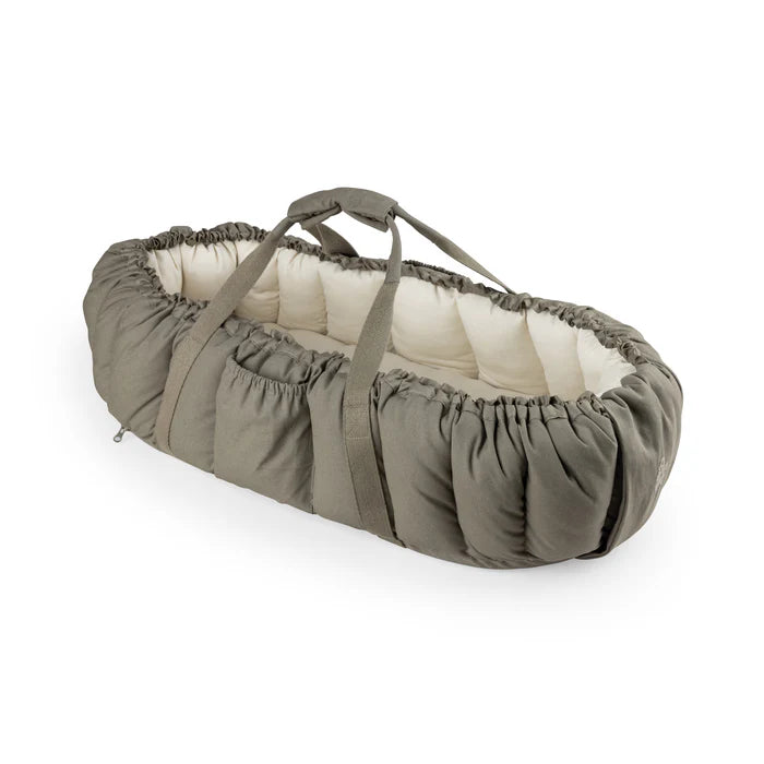 Sebra, Kannettava Unipesä, 3-in-1 Baby Nest, Dark Olive