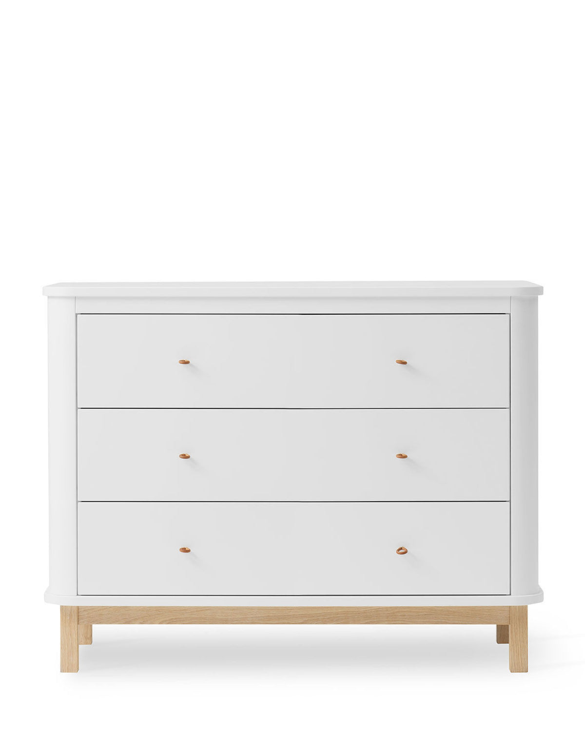 Oliver Furniture, Wood, Chest of Drawers White/Oak