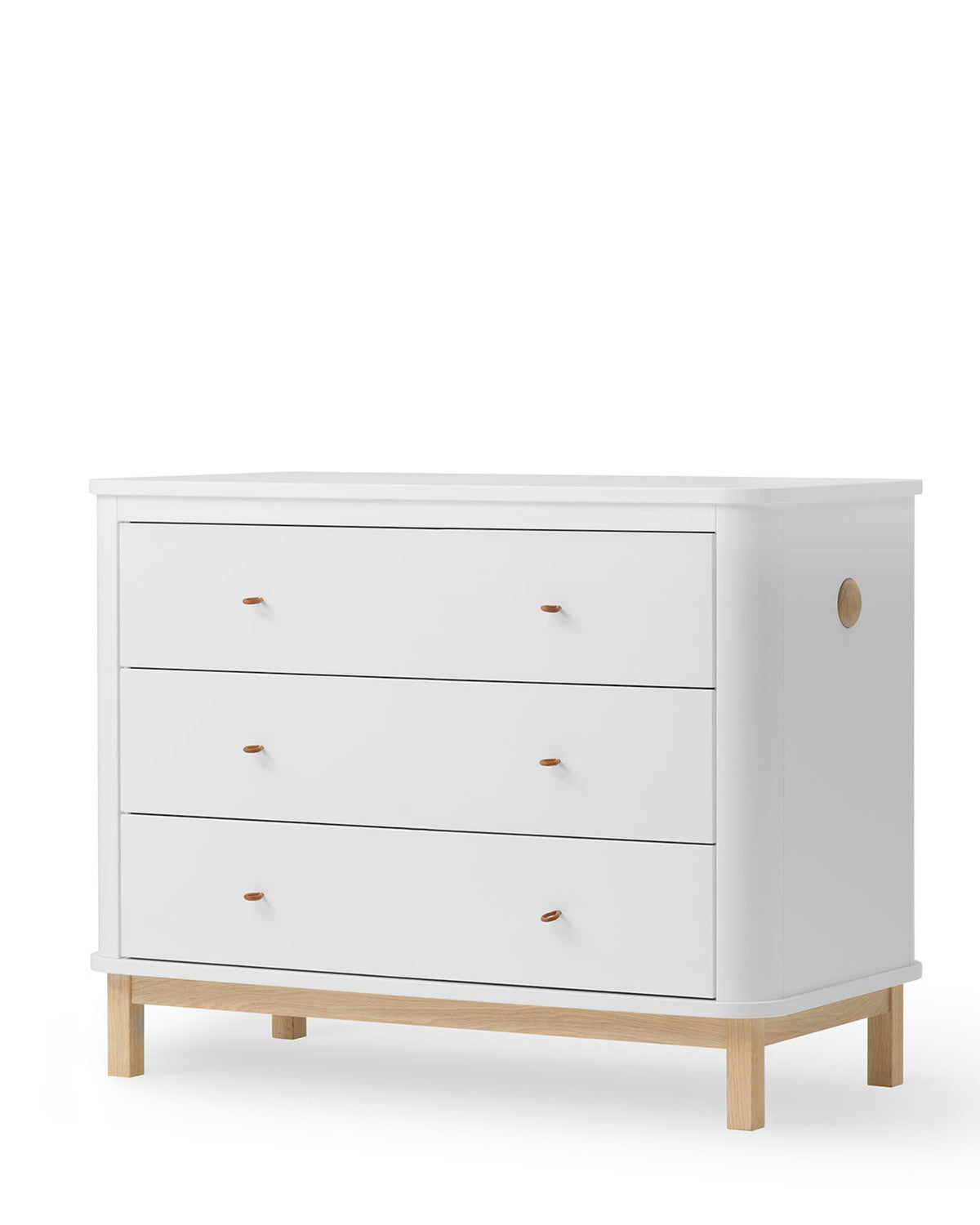 Oliver Furniture, Wood, Chest of Drawers White/Oak