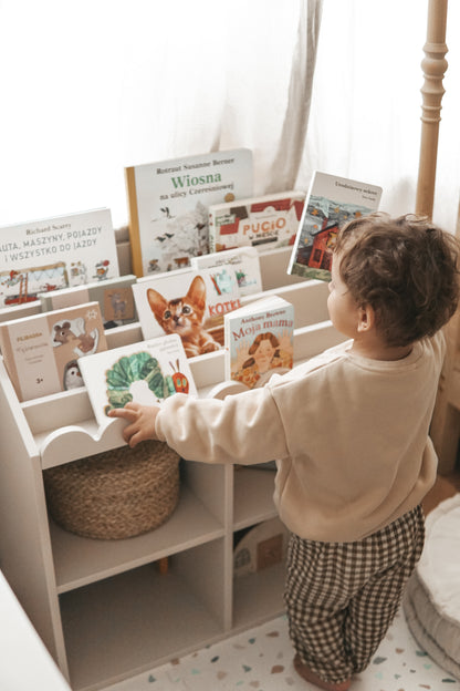 Book Nook, Montessori Bookshelf, Latte