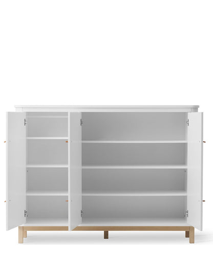Oliver Furniture, Wood Senkki, White/Oak