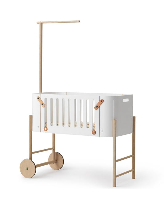 Oliver Furniture, Wood Co-Sleeper, White/Oak