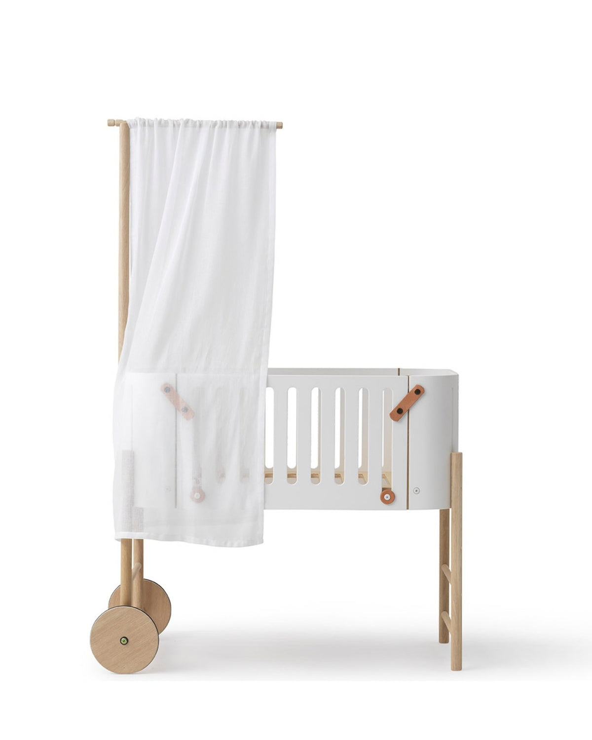 Oliver Furniture, Wood Co-Sleeper, White/Oak