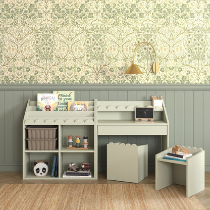 Book Nook, Montessori Table and Chairs, Sage