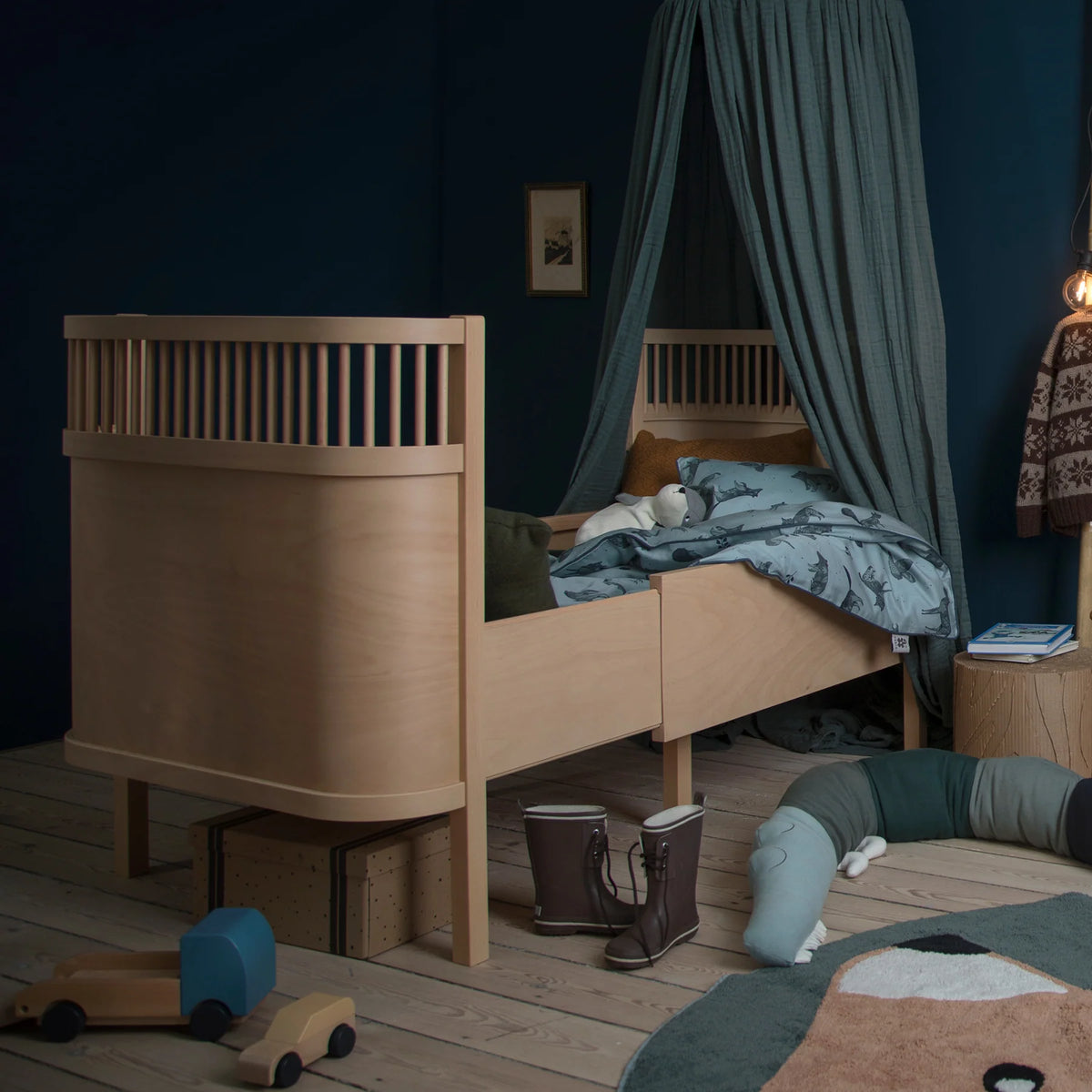 Sebra, Pinnasänky&Juniorisänky 2in1, Wooden