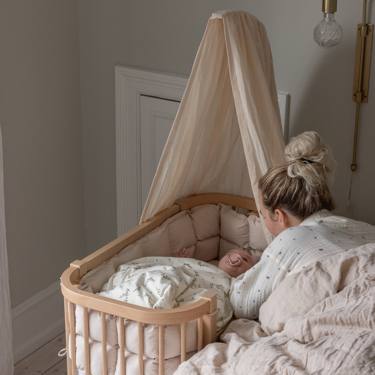 Zebra, Bedside Cradle, Wooden