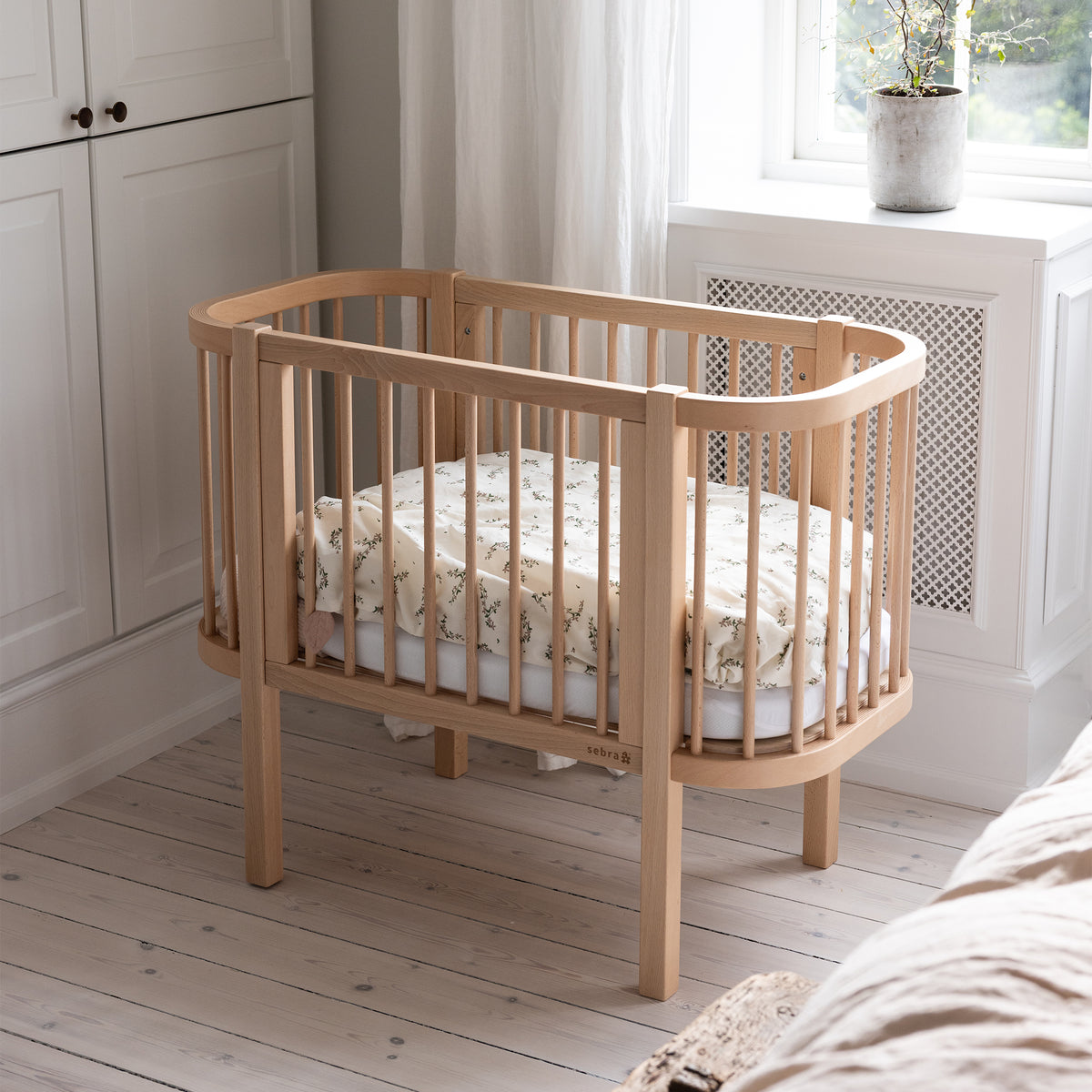 Zebra, Bedside Cradle, Wooden