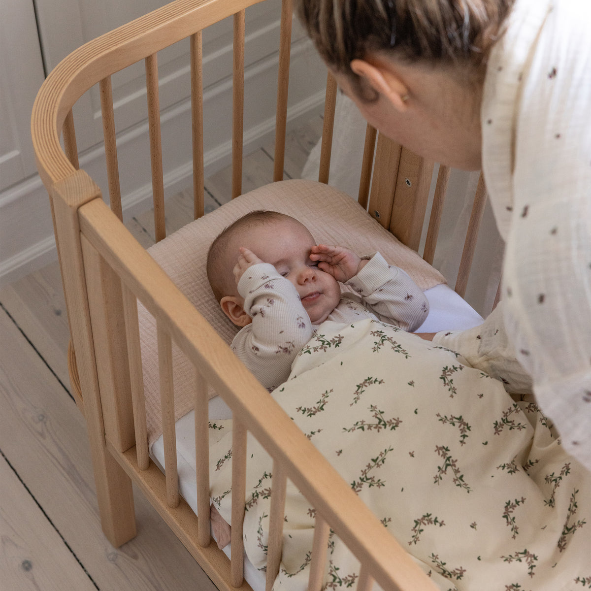 Zebra, Bedside Cradle, Wooden