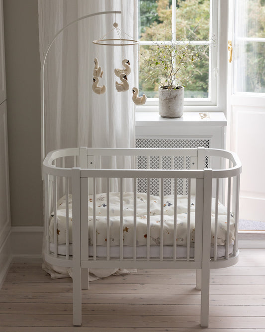 Sebra, Bedside Kehto, White