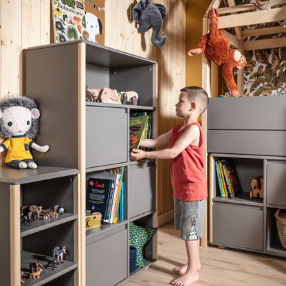 Inmondo, Funflex Korkea Kirjahylly, 3-MDF ovea, Eri värejä