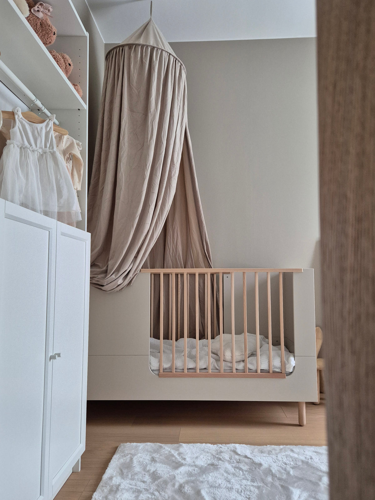 Wood Luck Design, Pinnasänky & Juniorisänky 2 IN 1, 70x140 cm, River Sand Beige