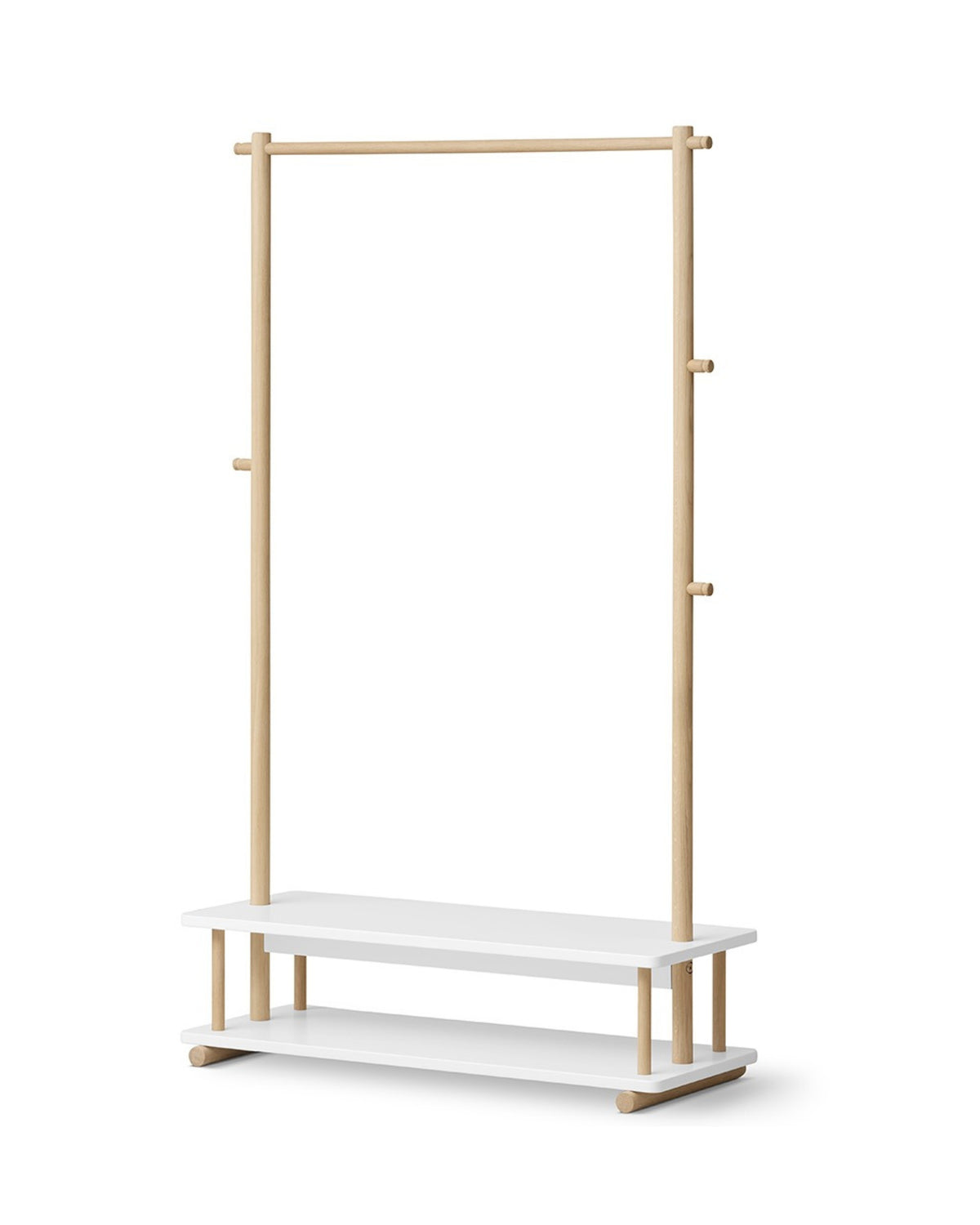 Oliver Furniture, Camp, Vaatetanko White/Oak