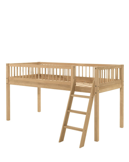 Vipack, Forrest Oak, Half loft bed 90x200cm, Oak