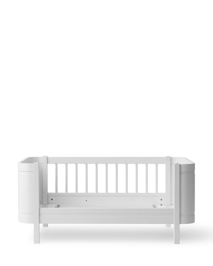 Oliver Furniture, Wood Mini+ Cot & Junior Bed 5in1, White