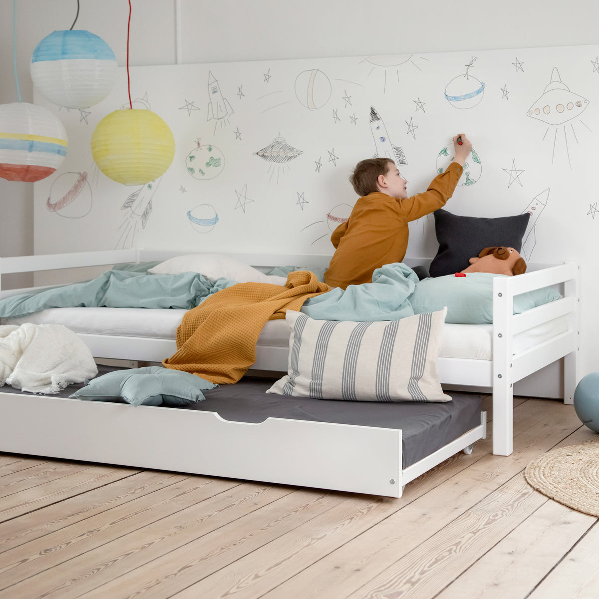 Hoppekids, ECO Dream, Juniorisänky 90x200 cm, White