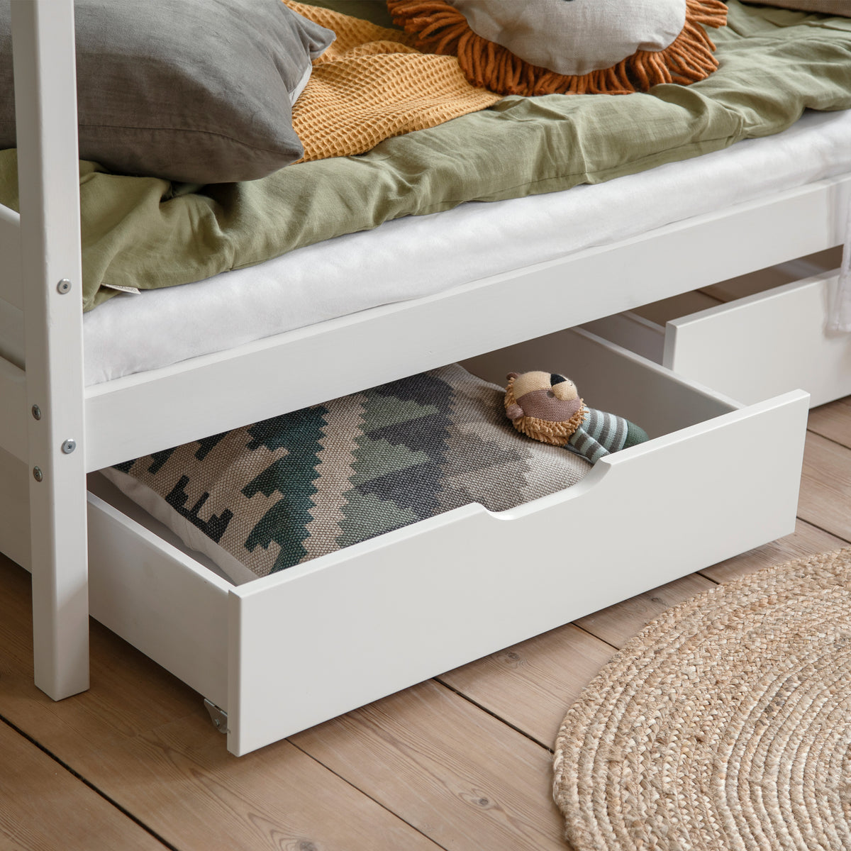 Hoppekids, ECO Comfort, House bed 70x160, White