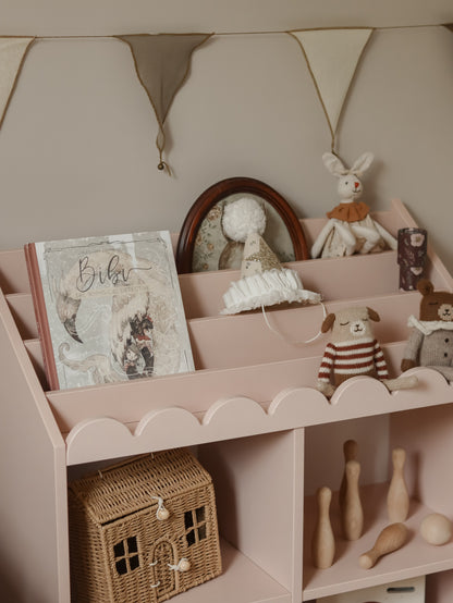Book Nook, Montessori Kirjahylly, Vintage Rose