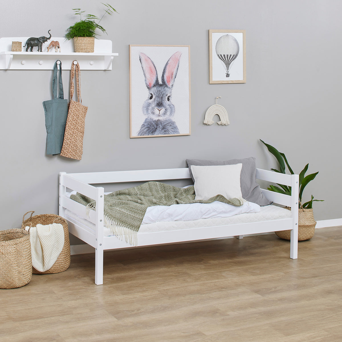 Hoppekids, ECO Comfort, Junior bed 70x160 cm, White