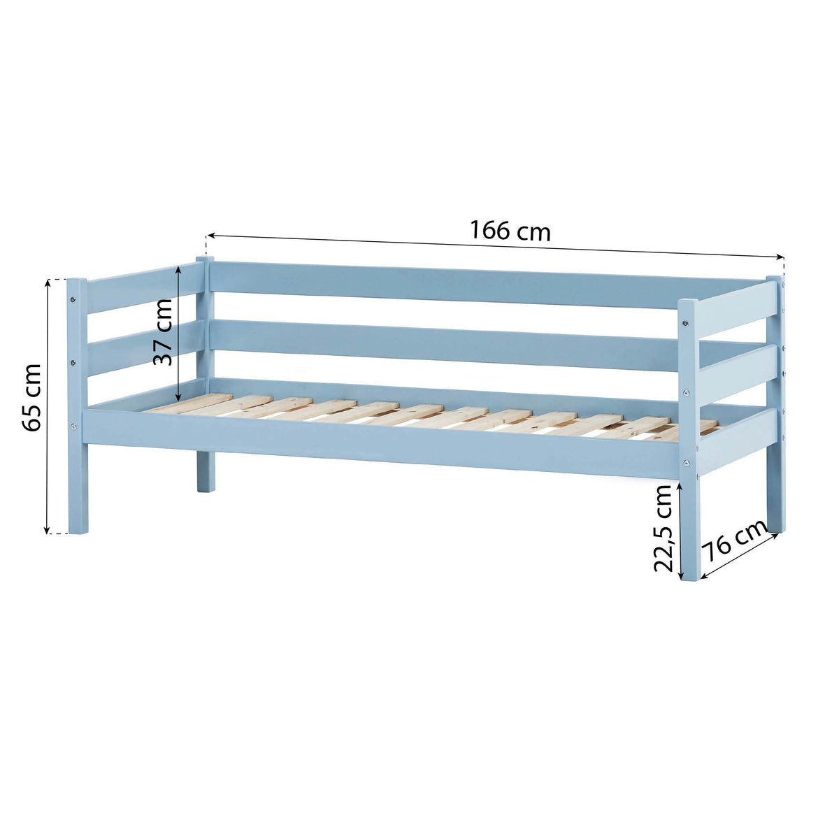 Hoppekids, ECO Comfort, Juniorisänky 70x160 cm, Dream Blue