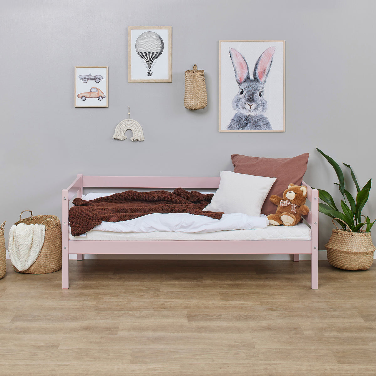 Hoppekids, ECO Comfort, Junior bed 70x160 cm, Pale Rose