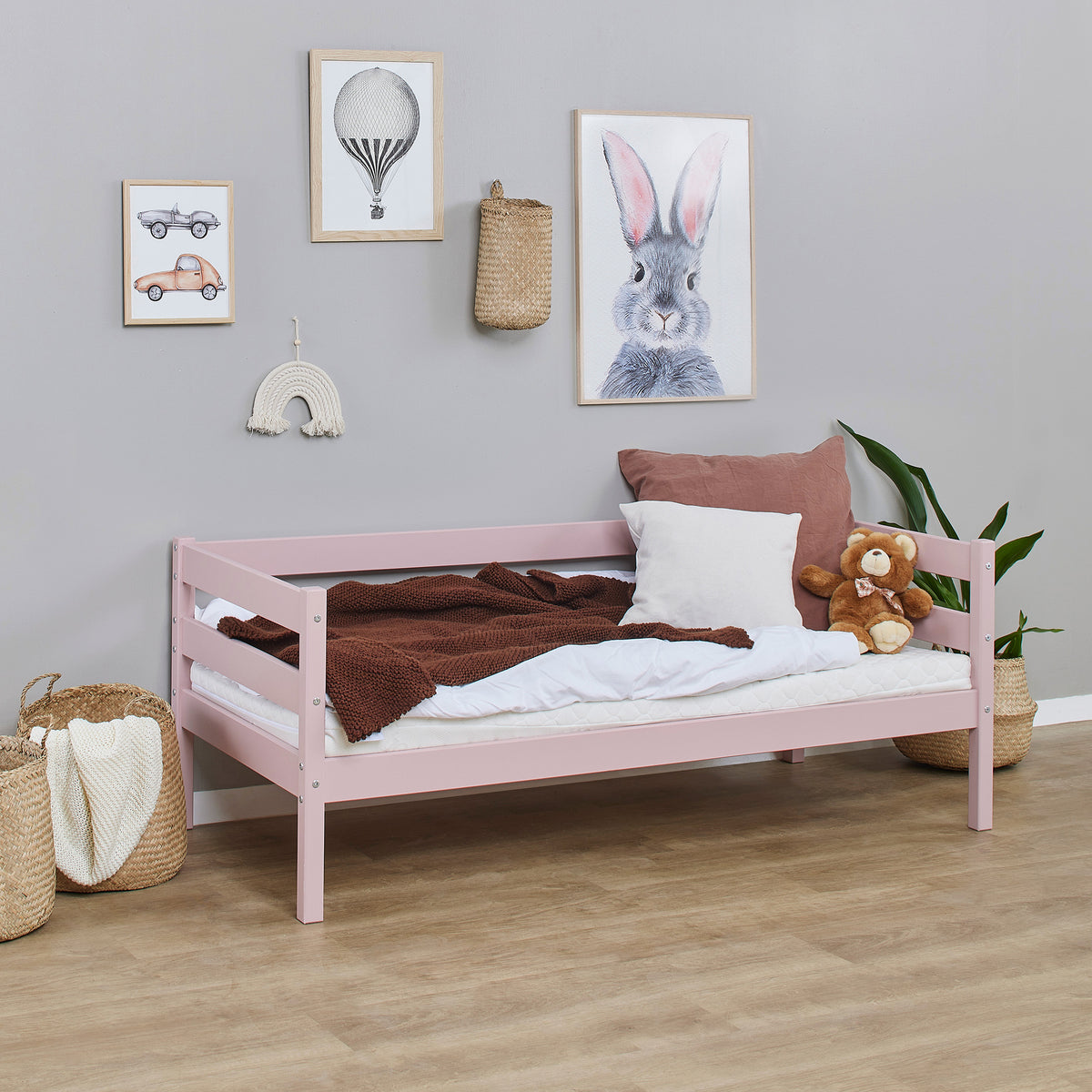 Hoppekids, ECO Comfort, Junior bed 70x160 cm, Pale Rose