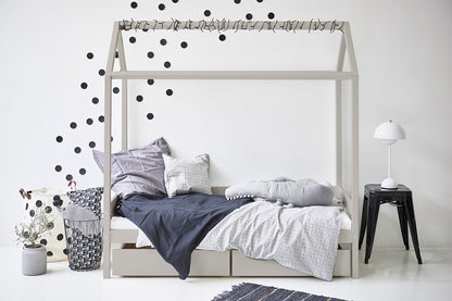 Hoppekids, ECO Comfort, Talosänky 70x160, Dove Grey