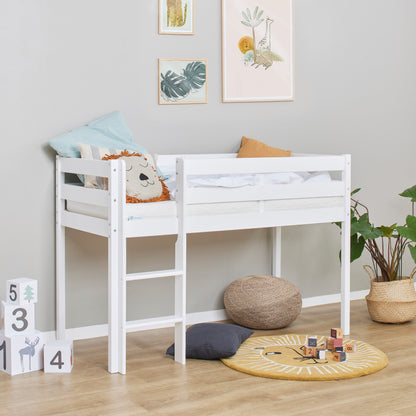 Hoppekids ECO Comfort, Loftsäng 70x160 cm, Vit