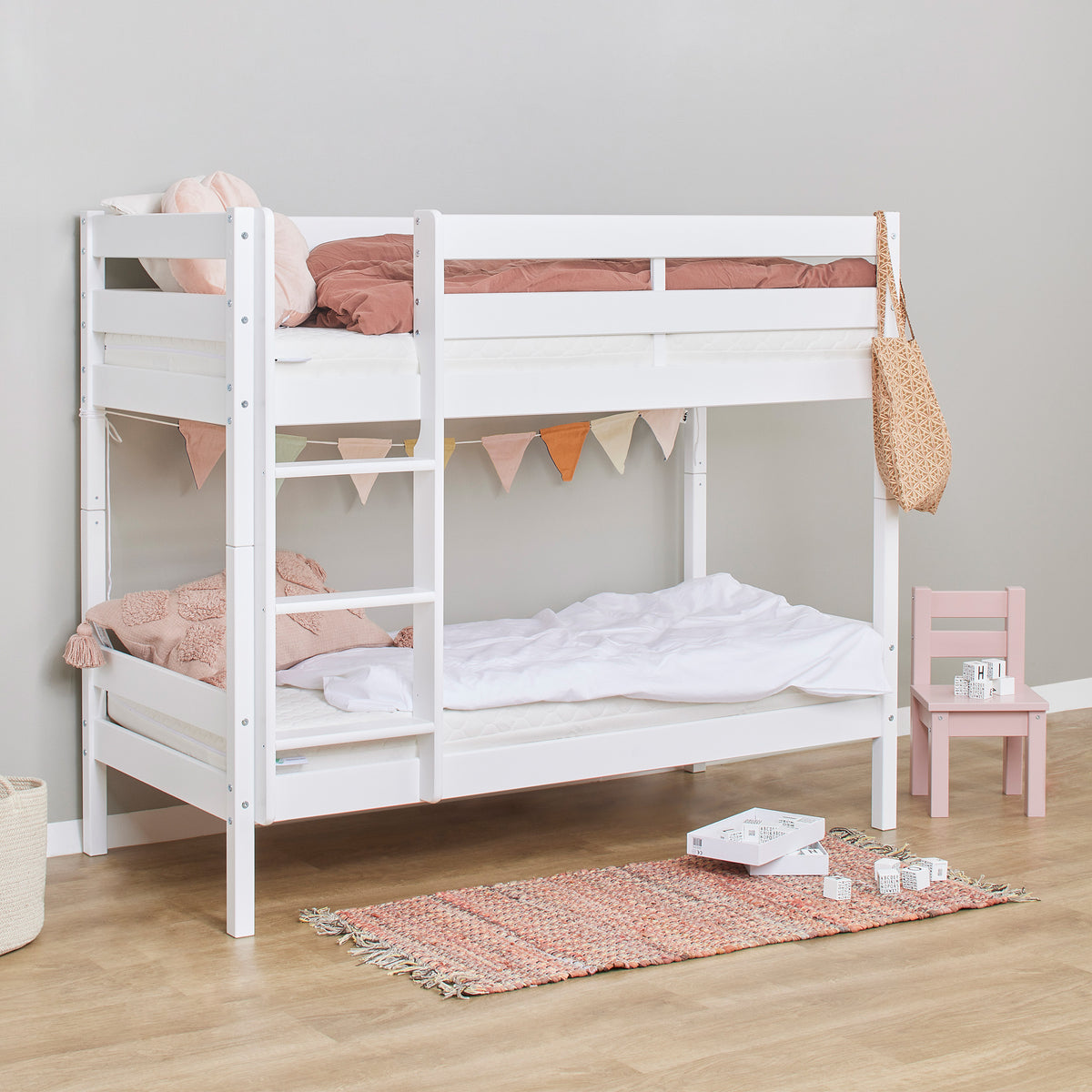 Hoppekids ECO Comfort, Kerrossänky 70x160 cm, White