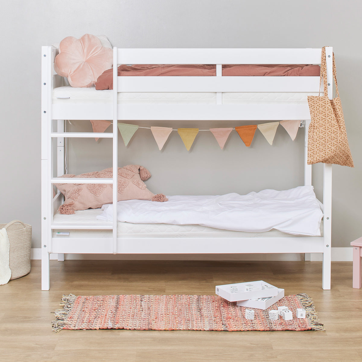 Hoppekids ECO Comfort, Kerrossänky 70x160 cm, White