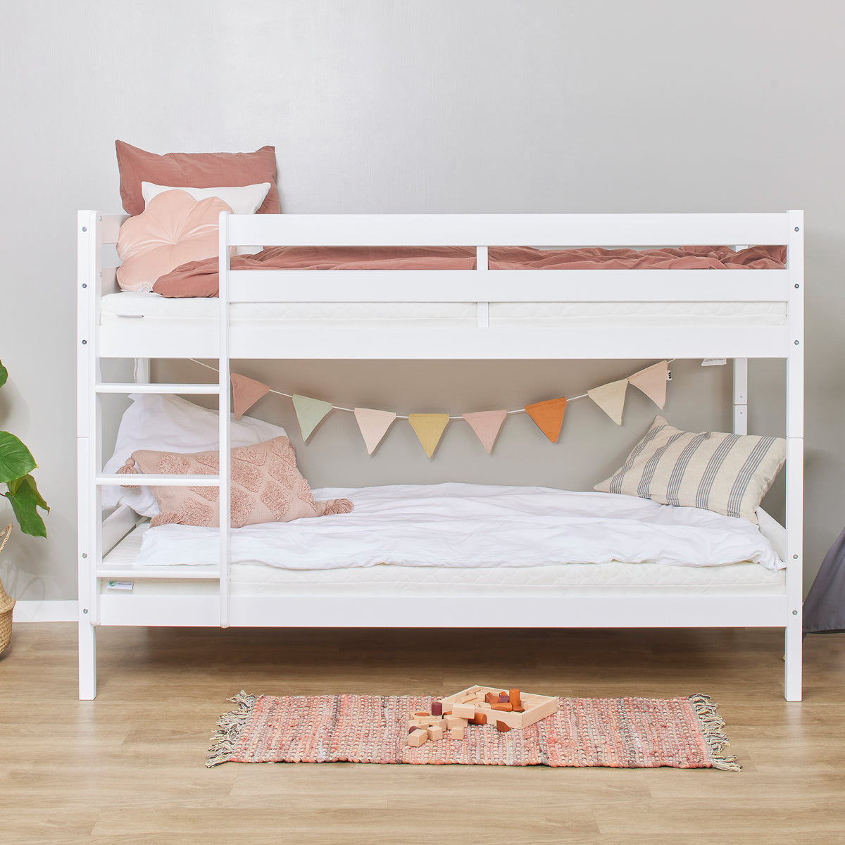 Hoppekids ECO Comfort, Kerrossänky 90x200 cm, White